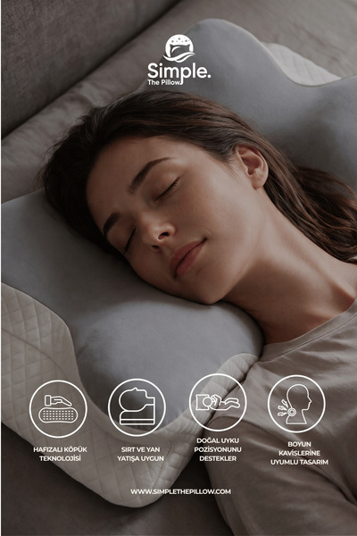 Simple. The Pillow Queen Servikal Visco Yastık Mega Boy Ortopedik Boyun Yastığı Memory Foam Hafızalı Lüks Yastık