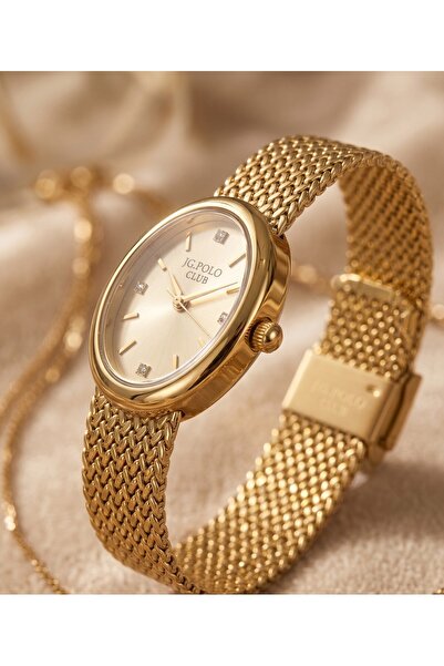 JG. Polo Club Jg Polo Club 26 mm Women's Wristwatch Gold Color Wicker Cord Mi...