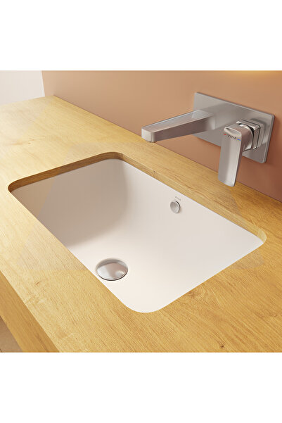 VitrA S20 7475B003-0618 Tezgah Altı Lavabo, 48 cm, Beyaz
