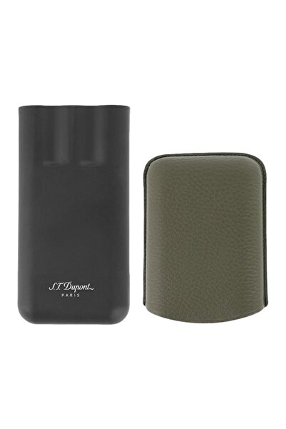 S.T. Dupont Haki Üçlü Puro Kılıfı 183349 - TR6223