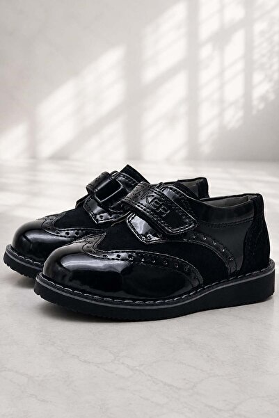 Rakerplus Hidra Patent Leather Velcro Casual Baby Boy Shoes