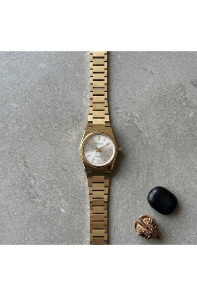 Ferrucci Milano Minimal Women's Wristwatch 26 mm White Dial Gold Color Steel ...