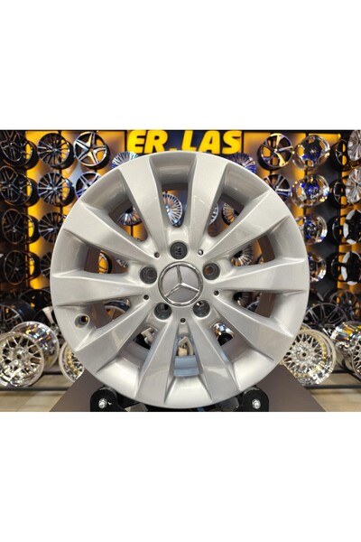 MERCEDES 4 Adet ORIJINAL 6.5*16 5*112 ET52 66.6 SILVER JANT REVİZE EDİLMİŞ (T...