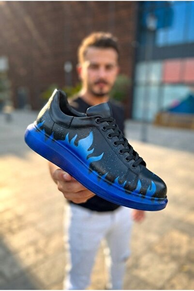 Zerenyus Pittura high quality alexandre sole special printed men's sneaker bl...