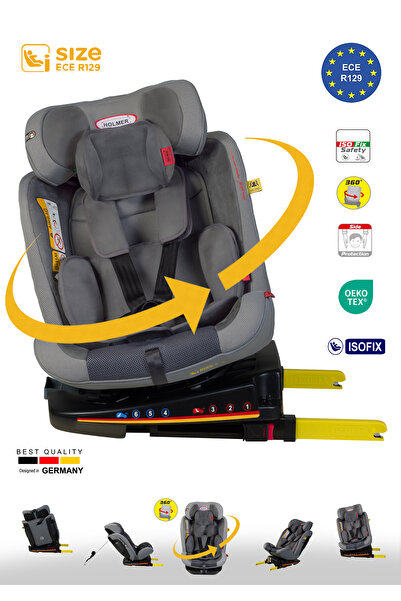 Holmer Kids Maxi Protect Aero 3d ( 360° Dönebilir) 0-36kg Oto Koltuğu Isofix/sps/sıp/latch
