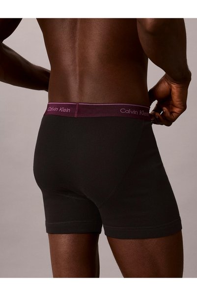 Calvin Klein Men's Blue Boxer Briefs with Brand Logo, Suitable for Daily Use