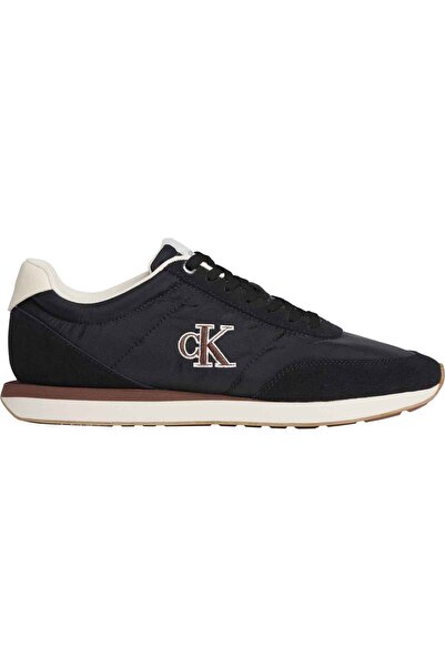 Calvin Klein Erkek Marka Logolu Günlük Kullanıma Uygun Siyah-Kahverengi Sneaker