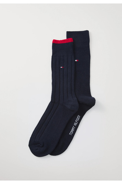 Tommy Hilfiger TH MEN SOCK 2P STRUC Erkek Lacivert Çorap - S701236317