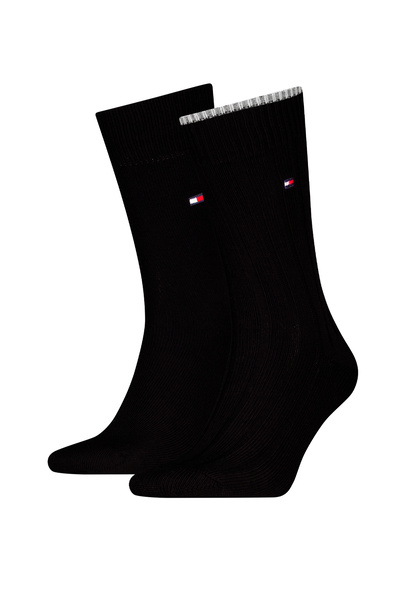 Tommy Hilfiger TH MEN SOCK 2P STRUC Erkek Siyah Çorap - S701236317
