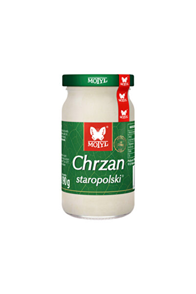 Motyl Hrean traditional polonez , 190g, Motyl, 62% chrzan tarty, cu conservanti