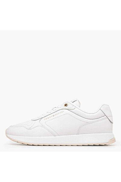 Tommy Hilfiger Women's Brand Logo White Sneakers Suitable for Daily Use