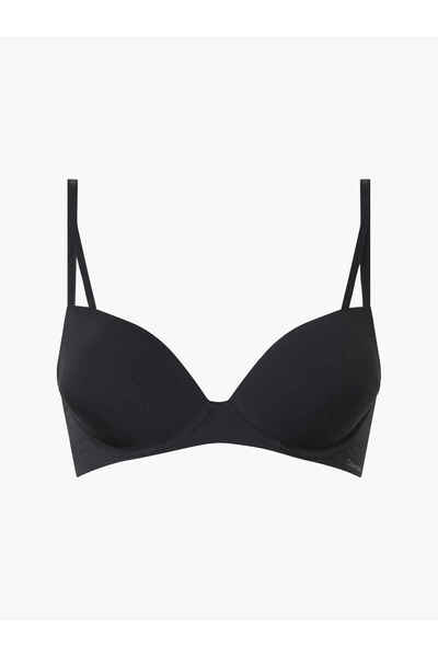 Calvin Klein Women's Brand Logo Black Bra Suitable for Daily Use