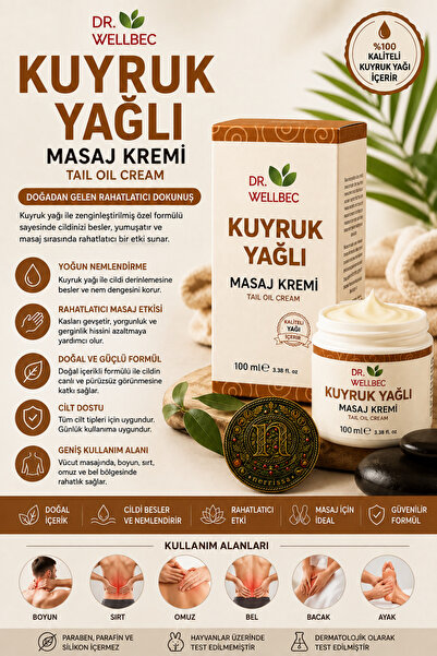 Genel Markalar Kuyruk Yağlı Masaj Kremi 100 ml | Kuyruk Yağı İçeren Masaj Kre...