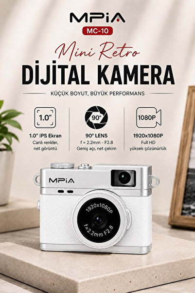 MPIA Dijital Kamera / Mini Retro 1080P HD Kolye Tasarımlı Taşınabilir Fotoğra...