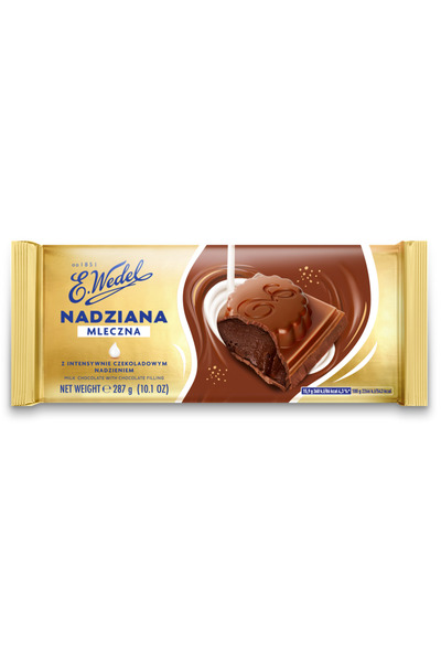 wedel Ciocolata cu lapte si umplutura de ciocolata, Wedel, 287g