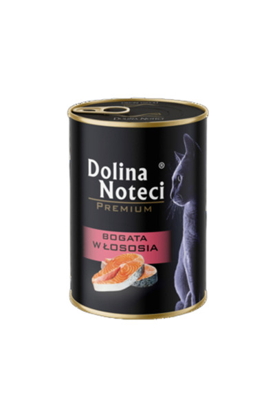 OEM Conserva pentru pisici Dolina Noteci, Premium, 400 g, Aroma de somon