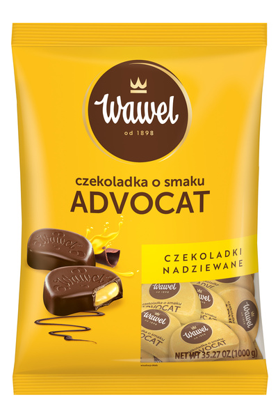 Wawel Ciocolatele cu gust de lichior Advocat, 1000g, 52% ciocolata, poate con...