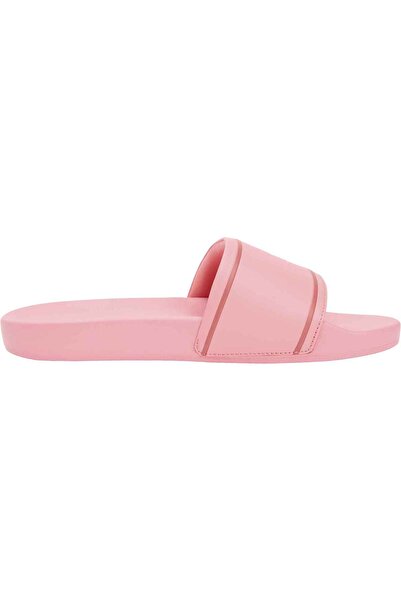 Tommy Hilfiger Women's Brand Logo Pink Slippers Suitable for Daily Use
