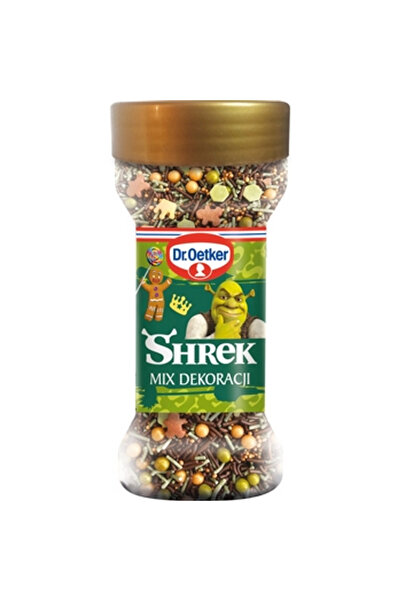 Dr. Oetker Mix decorativ pentru prajituri Shrek, 52 g, Dr. Oetker, multicolor