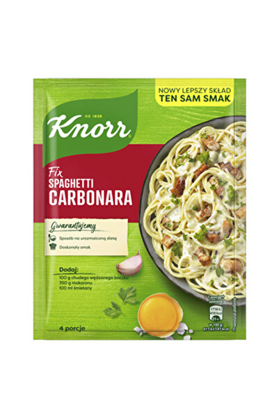 Knorr Sos Fix Spaghetti Carbonara, 38g, cu branza topita si bacon, aromatizat...