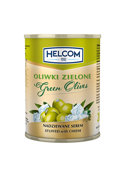Helcom Masline verzi umplute cu branza, Helcom, 300ml