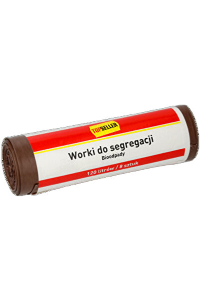 Generic Brand Saci menajeri TOPSELLER, 120l, 8 bucati, 65x100cm, maro