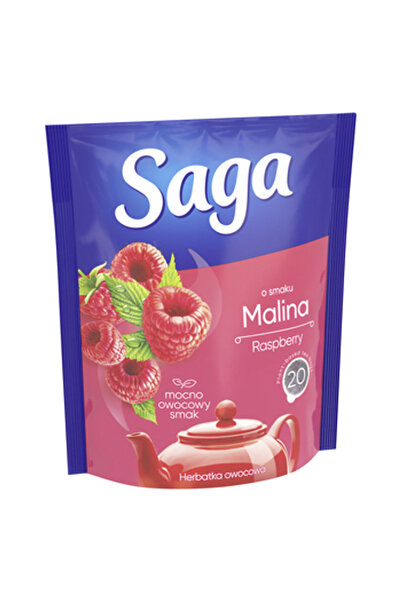 SAGA Ceai fructat SAGA, aromatizat, gust de zmeura, 30g