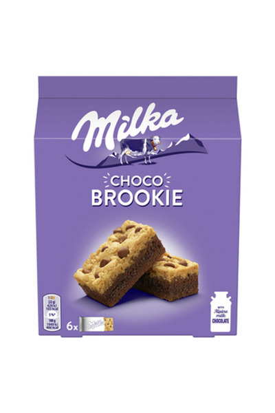 Milka Choco Brookie set 132g, gust de ciocolata, poate contine soia si grau