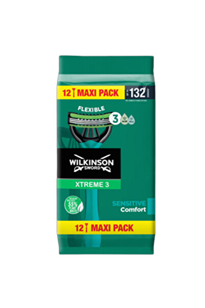 Generic Brand Set 12 Aparate de Ras Wilkinson Xtreme 3 Sensitive, 3 lame Flex...