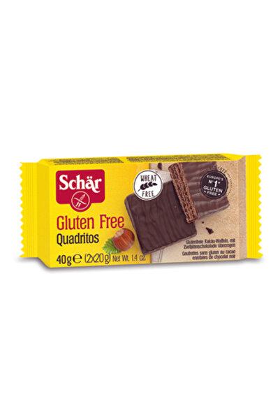 Schar Napolitane fara gluten invelite in ciocolata Quadritos 40 g