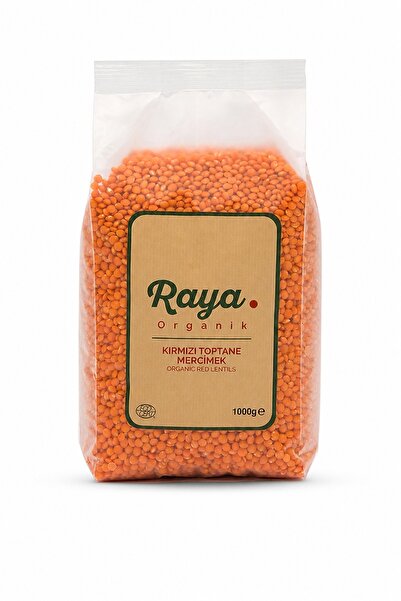 RAYA Organik Kırmızı Tane Mercimek 1 kg Doğal Katkısız Glutensiz Yerli Üretim