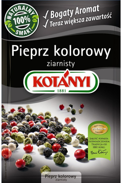Kotanyi Piper colorat, Kotanyi, 16g, aromatizat, universal