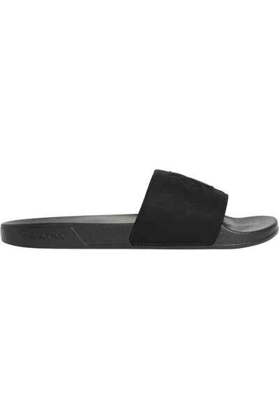Calvin Klein Erkek Marka Logolu Şık Görünüşlü Tek Bantlı Kalın Tabanlı Kaymaz...