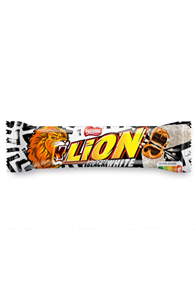 Lion Baton Black White, 42g, cu caramel, cu ciocolata, 42g
