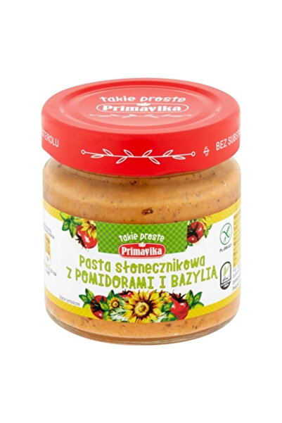Primavika Pasta vegetala din seminte de floarea soarelui cu rosii si busuioc ...