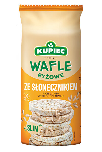 Kupiec Rondele din orez cu seminte de floarea-soarelui, 90 g, 18 bucati
