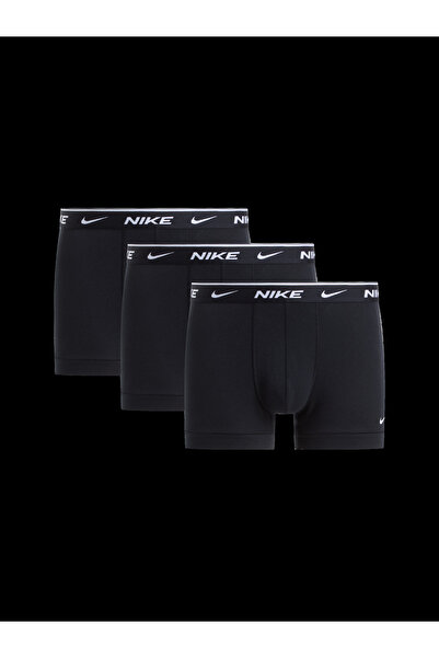 Nike Erkek Marka Logolu Günlük Kullanıma Uygun Siyah Boxer