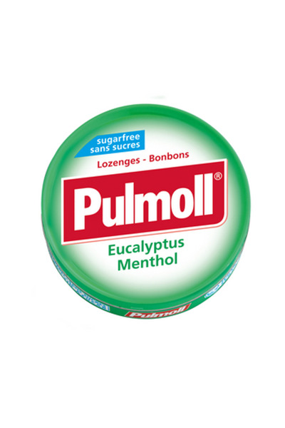 Pulmoll Caramele Pulmoll, Eucalipt/Menta, Lime, Ambalaj metal, 45 gr, Verde