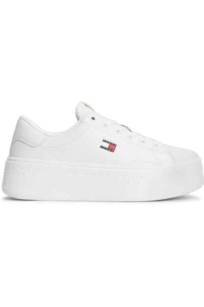 Tommy Hilfiger Damen-/Mädchen-Sneaker mit Markenlogo in Ecru, geeignet für de...