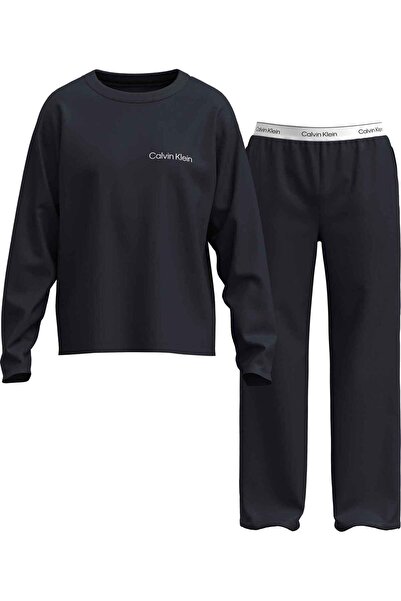 Calvin Klein Erkek Rahat Kalıp Pamuklu Yuvarlak Yakalı Geniş Paçalı Lacivert ...
