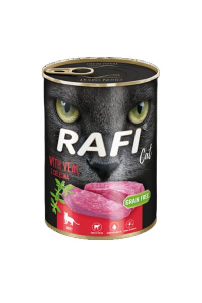 Rafi Hrana umeda pentru pisici, Rafi, Vitel, 400 g