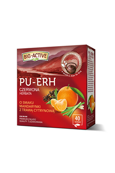 Generic Brand Ceai, Big Active, cu aroma de mandarina si trava citrina, 40 pl...