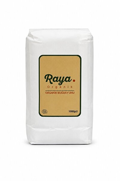 RAYA Organik Beyaz Buğday Unu 1 kg Katkısız Doğal Kepekli Yerli Üretim