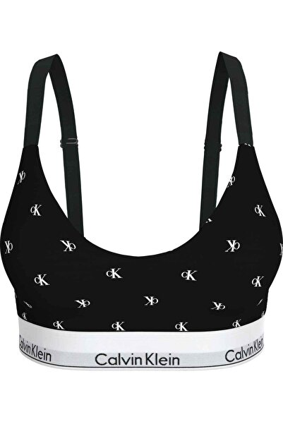 Calvin Klein Kadın Marka Logolu Şık Tasarımlı Günlük Kullanıma Uygun Siyah-Be...