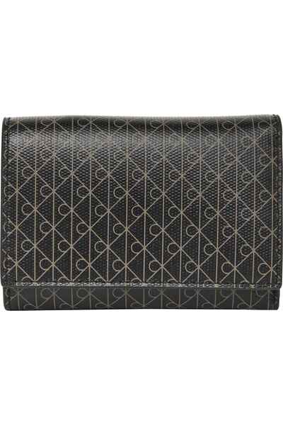 Calvin Klein EMBLEM AOP TRIFOLD W/ ZIP POCKET