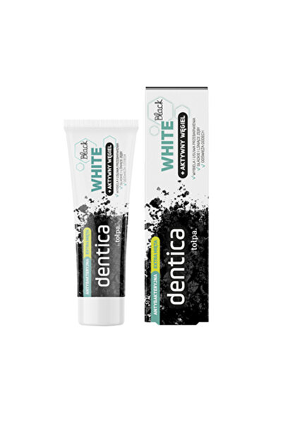 Generic Brand Pasta de dinti Tolpa dentica Black White cu carbune activ, 75 ml