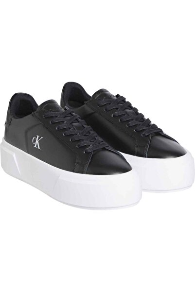 Calvin Klein Flatform Lace Up Lth Kadın Sneaker Siyah