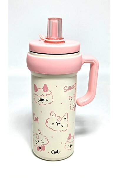 tooly 600ml Double Wall Stainless Steel Vacuum Insulated Travel Mug with Side...