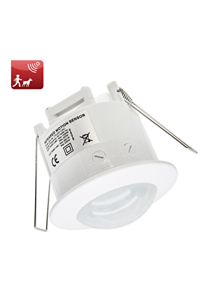 SENSKY 110-240VAC 360 Degree 110 220 V/AC Ceiling Mounted Inlay PIR Motion Se...