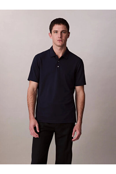 Calvin Klein Ss Stripe Strech Jacquard Polo Polo Neck T-Shirt